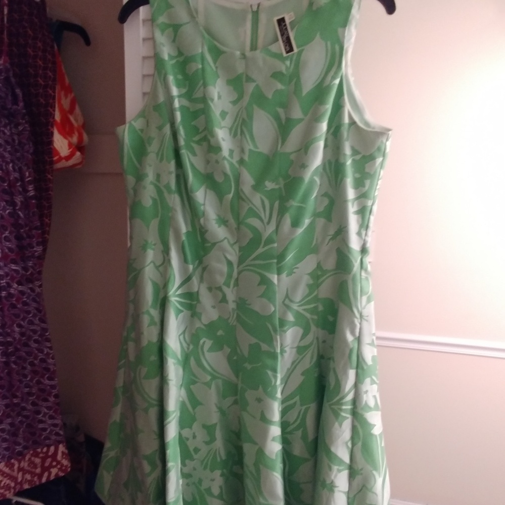 Fit and flare spring dress